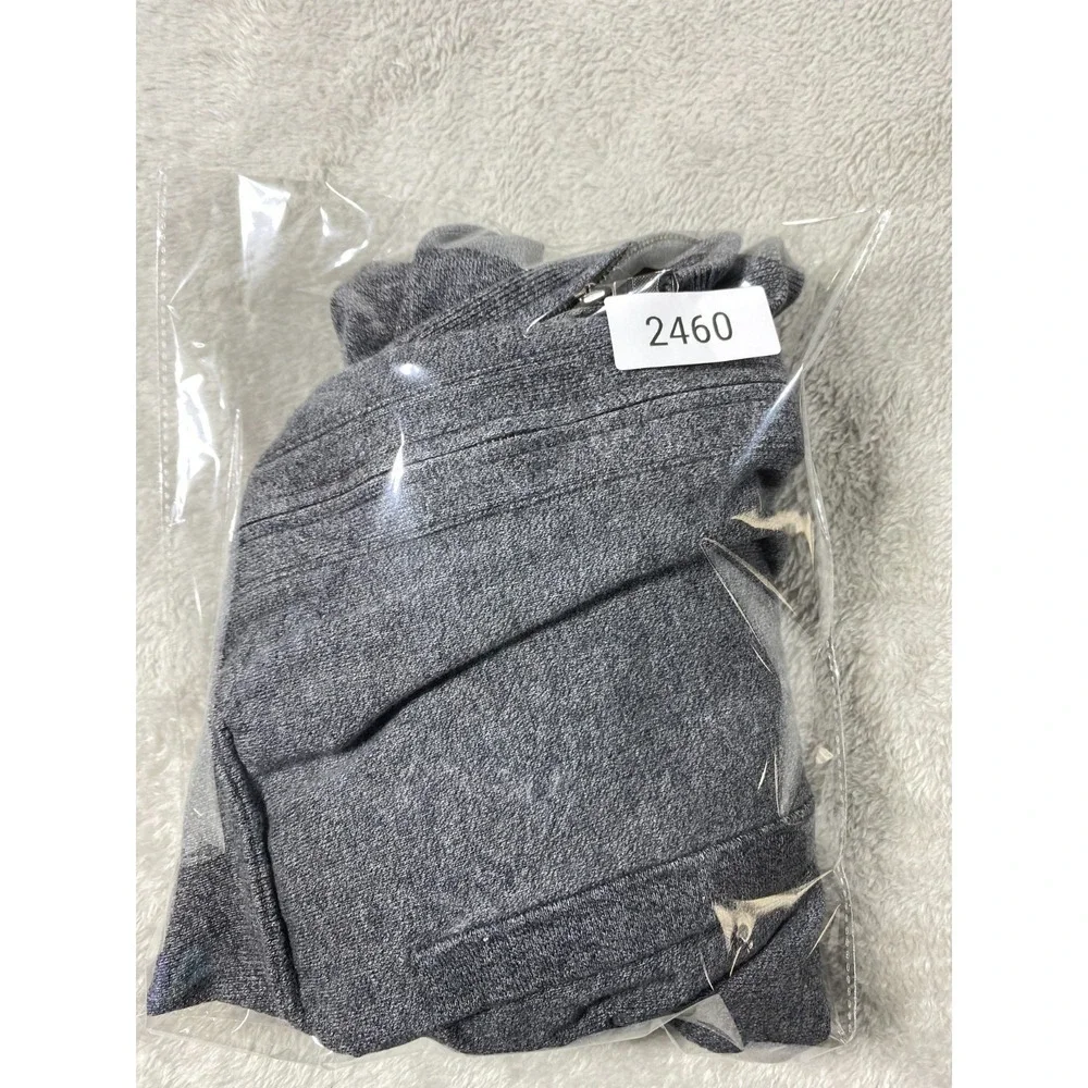 Banana‎ Republic Cardigan Sweater Mens M Gray Cotton Knit Full Zip Long Sleeve
